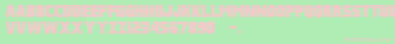 PulpFictionM54 Font – Pink Fonts on Green Background
