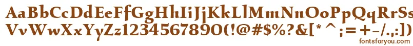 KallosItcBold Font – Brown Fonts on White Background