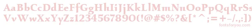 KallosItcBold Font – Pink Fonts on White Background