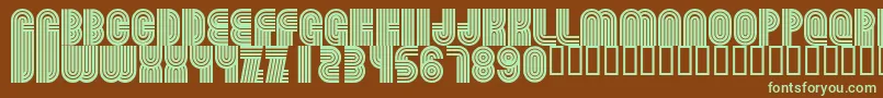 Beamie Font – Green Fonts on Brown Background