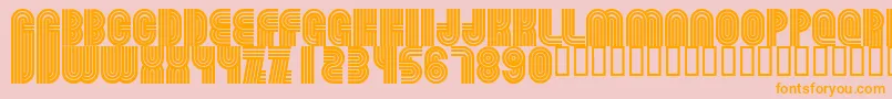 Beamie Font – Orange Fonts on Pink Background