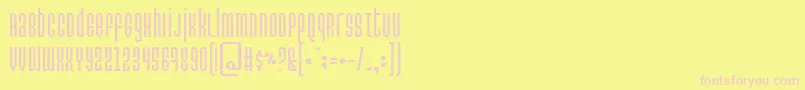 Permanentdaylight Font – Pink Fonts on Yellow Background