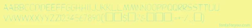 More about Dupuylightregular Font Dupuylightregular Font – Green Fonts on Yellow Background