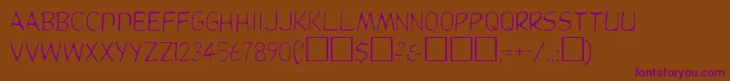 Шрифт Dupuylightregular – фиолетовые шрифты на коричневом фоне