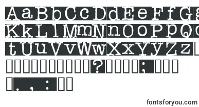 Rubberstamp font – typewriter Fonts