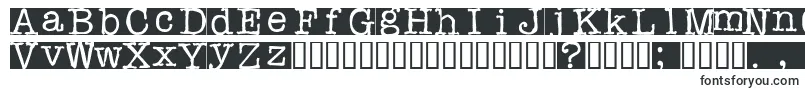 Шрифт Rubberstamp – шрифты печатной машинки
