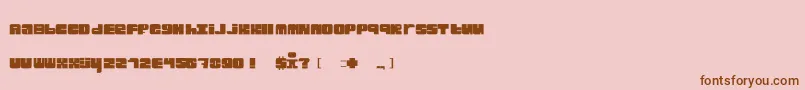 Blckster Font – Brown Fonts on Pink Background