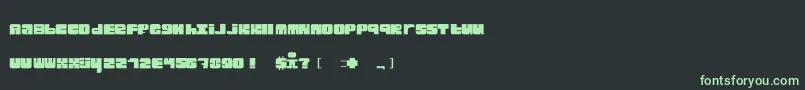 Blckster Font – Green Fonts on Black Background