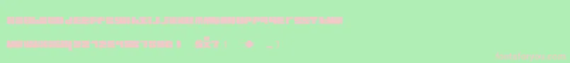 フォントBlckster – 緑の背景にピンクのフォント