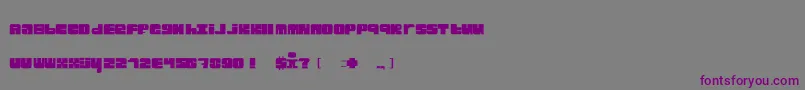 Blckster Font – Purple Fonts on Gray Background