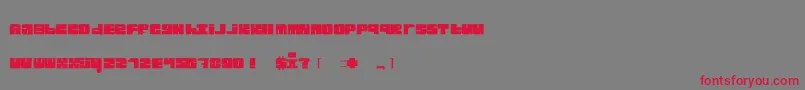 Blckster Font – Red Fonts on Gray Background