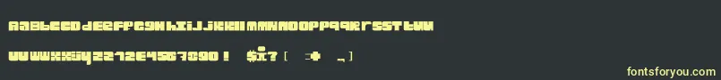 Blckster Font – Yellow Fonts on Black Background