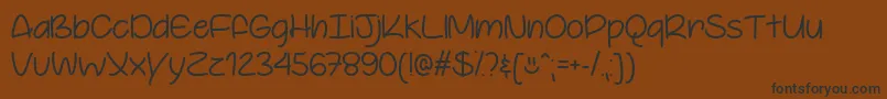 YoureSoCoolOtf Font – Black Fonts on Brown Background