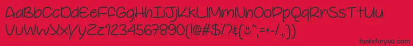YoureSoCoolOtf Font – Black Fonts on Red Background