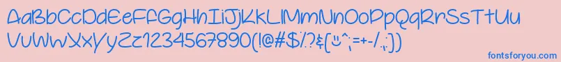 En savoir plus sur la police YoureSoCoolOtf Police YoureSoCoolOtf – polices bleues sur fond rose