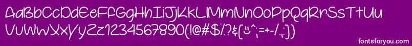 YoureSoCoolOtf-Schriftart – Weiße Schriften auf violettem Hintergrund