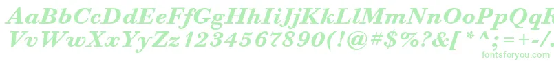 BodoniSixItcBoldItalicフォントについての詳細 フォントBodoniSixItcBoldItalic – 緑のフォント