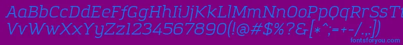 fuente AmazingGroteskBookItalic – Fuentes Azules Sobre Fondo Morado