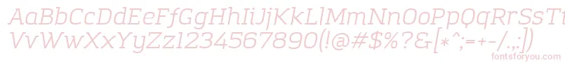 AmazingGroteskBookItalic Font – Pink Fonts on White Background