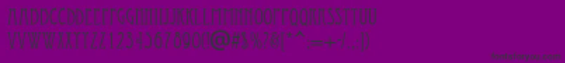 Economicals Font – Black Fonts on Purple Background