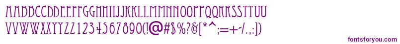 フォントEconomicals – 紫色のフォント