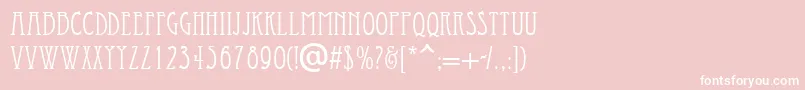 Economicals Font – White Fonts on Pink Background