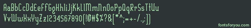 SexythingBold-fontti – vihreät fontit mustalla taustalla