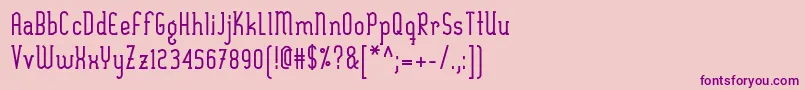 SexythingBold Font – Purple Fonts on Pink Background