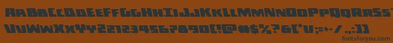 Darkallianceleft-fontti – mustat fontit ruskealla taustalla