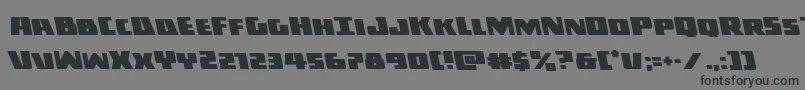フォントDarkallianceleft – 黒い文字の灰色の背景