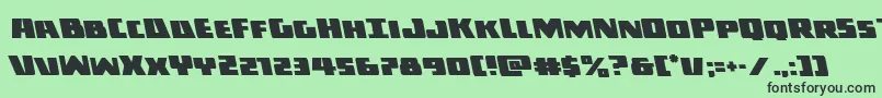Darkallianceleft-fontti – mustat fontit vihreällä taustalla