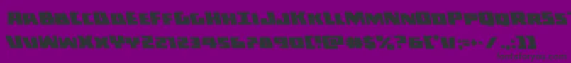 Darkallianceleft Font – Black Fonts on Purple Background