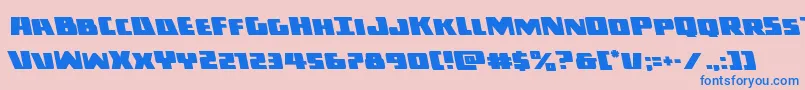 Шрифт Darkallianceleft – синие шрифты на розовом фоне