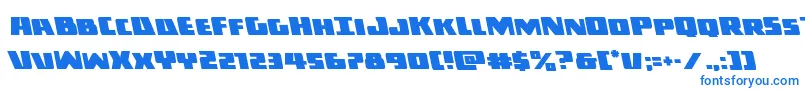 Darkallianceleft Font – Blue Fonts on White Background