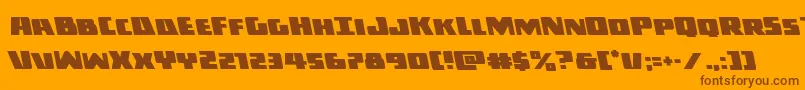 Шрифт Darkallianceleft – коричневые шрифты на оранжевом фоне