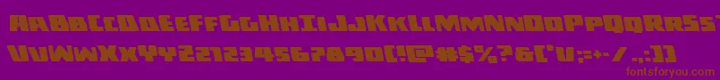 Шрифт Darkallianceleft – коричневые шрифты на фиолетовом фоне