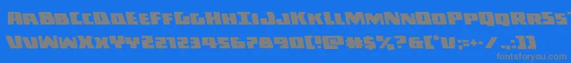 Darkallianceleft-fontti – harmaat kirjasimet sinisellä taustalla