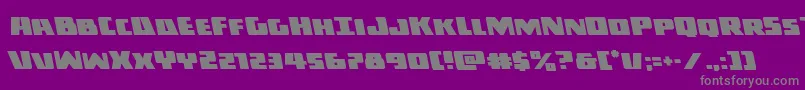 Darkallianceleft-fontti – harmaat kirjasimet violetilla taustalla