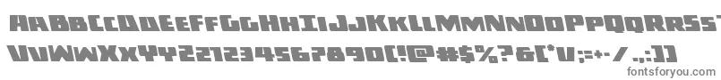 フォントDarkallianceleft – 白い背景に灰色の文字