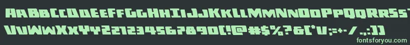 Шрифт Darkallianceleft – зелёные шрифты на чёрном фоне
