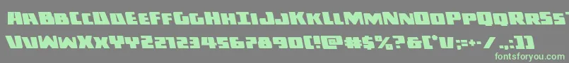 Шрифт Darkallianceleft – зелёные шрифты на сером фоне
