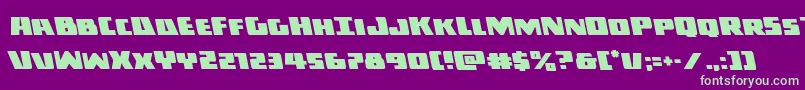 Шрифт Darkallianceleft – зелёные шрифты на фиолетовом фоне