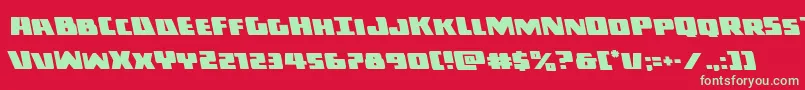 Darkallianceleft-fontti – vihreät fontit punaisella taustalla