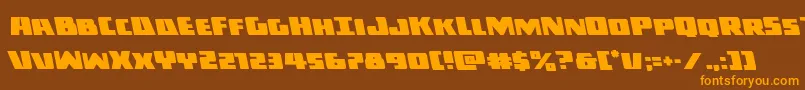 Darkallianceleft Font – Orange Fonts on Brown Background
