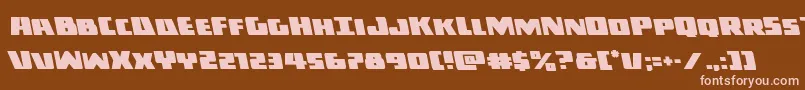 Darkallianceleft Font – Pink Fonts on Brown Background