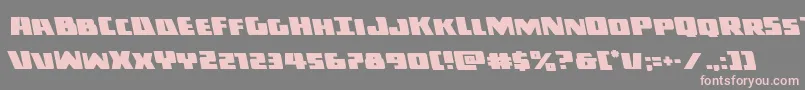 Darkallianceleft Font – Pink Fonts on Gray Background