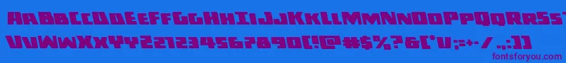 Шрифт Darkallianceleft – фиолетовые шрифты на синем фоне