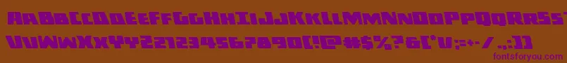 Darkallianceleft-fontti – violetit fontit ruskealla taustalla