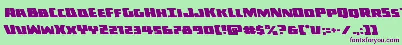 Darkallianceleft-Schriftart – Violette Schriften auf grünem Hintergrund