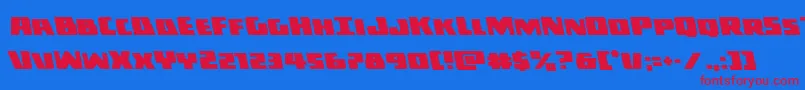 Darkallianceleft Font – Red Fonts on Blue Background